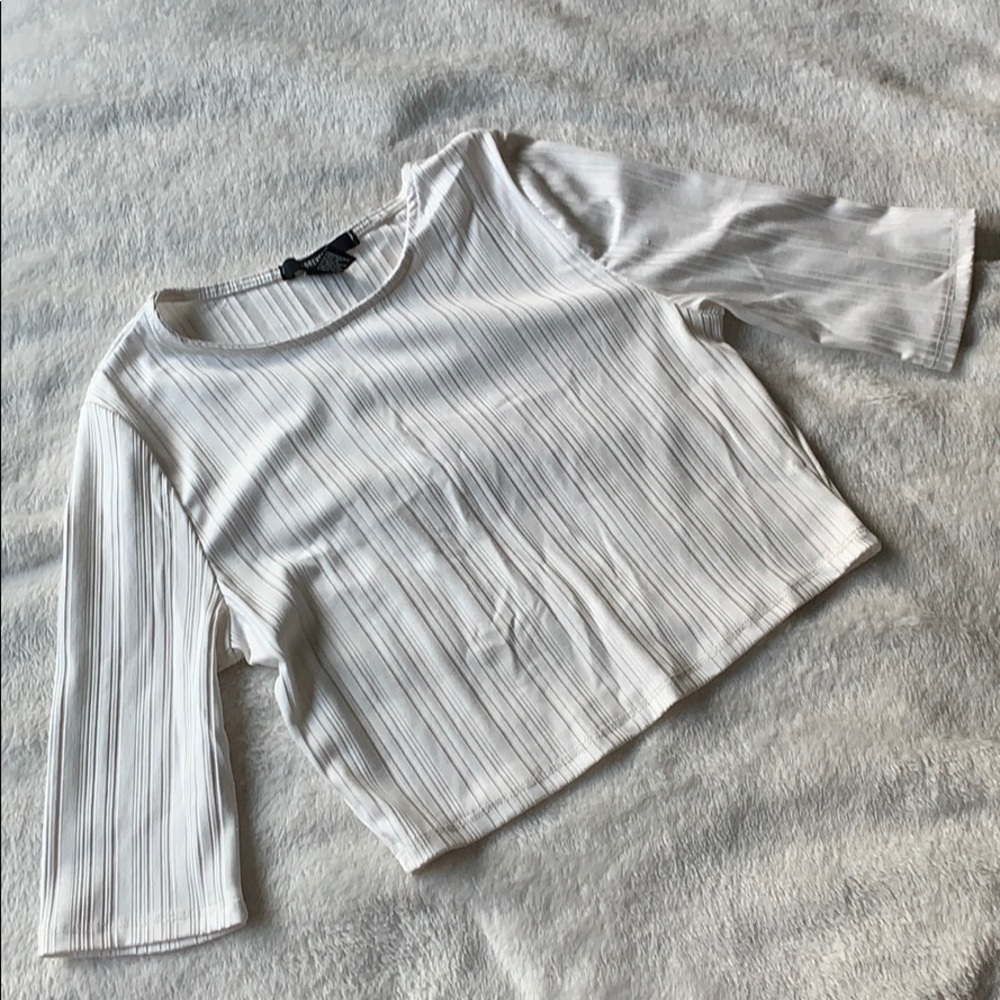 White crop top